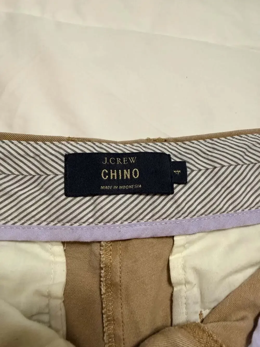 J.Crew Women's Khaki Cotton Chino Shorts Size 4